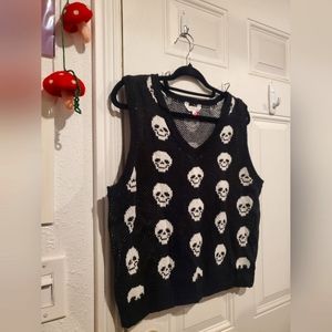 ☠️🎃 Skeleton Sweater Vest
